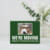 We bewegen aankondigingskaart (Staand voorkant)