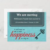 We bewegen aankondigingskaart (Voorkant / Achterkant)