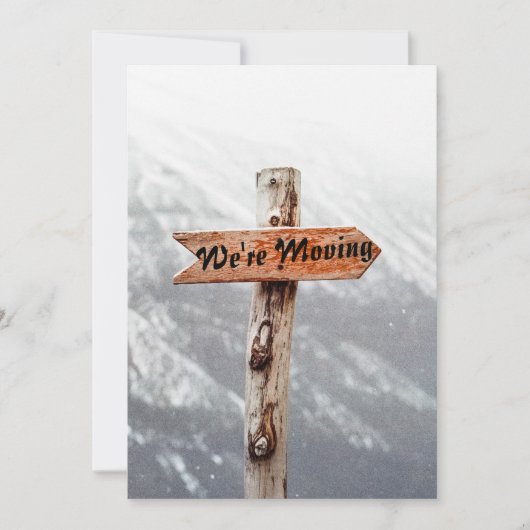 We bewegen een grappige huiskaart. kaart (Voorkant)