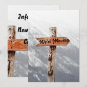 We bewegen een grappige huiskaart. kaart (Voorkant / Achterkant)