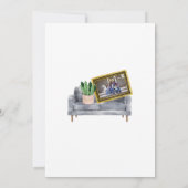 We bewegen | Foto van Cardboard House Moving Box Aankondiging (Achterkant)