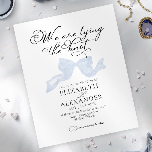 We binden de knoop | Blue Bow Budget Bruiloft