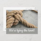 We binden de knoop briefkaarten vast (Voorkant / Achterkant)