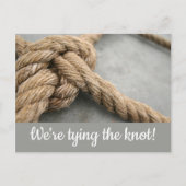 We binden de knoop briefkaarten vast (Voorkant)