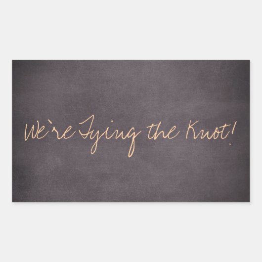 We binden de Knoop Bruiloft Uitnodigen Stickers (Voorkant)