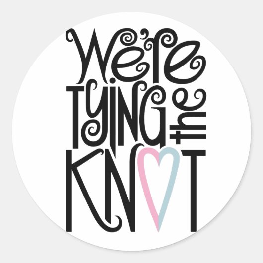 We binden de knoop Sticker (Voorkant)