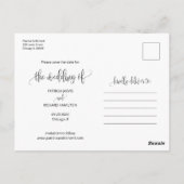 We binden de niet-bruiloft met de foto van de datu briefkaart (Achterkant)