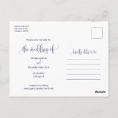 We binden de niet-bruiloft met de foto van de datu briefkaart (Achterkant)