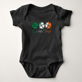 We bit o' Irish Shamrock Irish Flag Romper