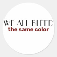 we bloeden allemaal dezelfde kleur