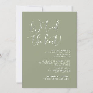 We bonden de knoop Elegant & modern Sage groen Kaart