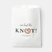 We bonden de knoop Pretzel bruiloft gunst Bedankzakje (Voorkant)
