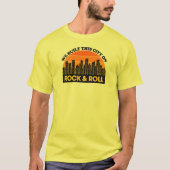 We bouwden deze stad op Rock en Roll T-shirt (Voorkant)