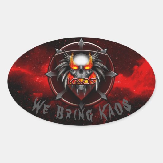 We brengen KAOS Sticker (Voorkant)