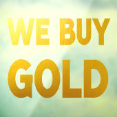 We Buy Gold Groot Raamsticker (Vel 3)
