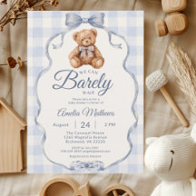 We Can Barely Wait Watercolor Baby Shower