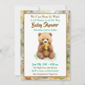 We Can Bear-ly Wait! Boy's Baby Shower Kaart (Voorkant)