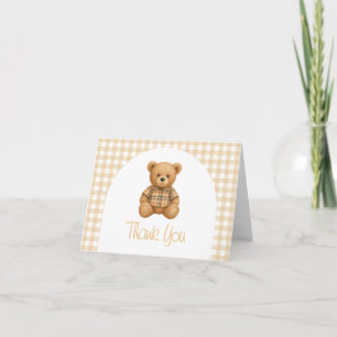 We Can Bearly Wait Baby Shower Bedankkaart