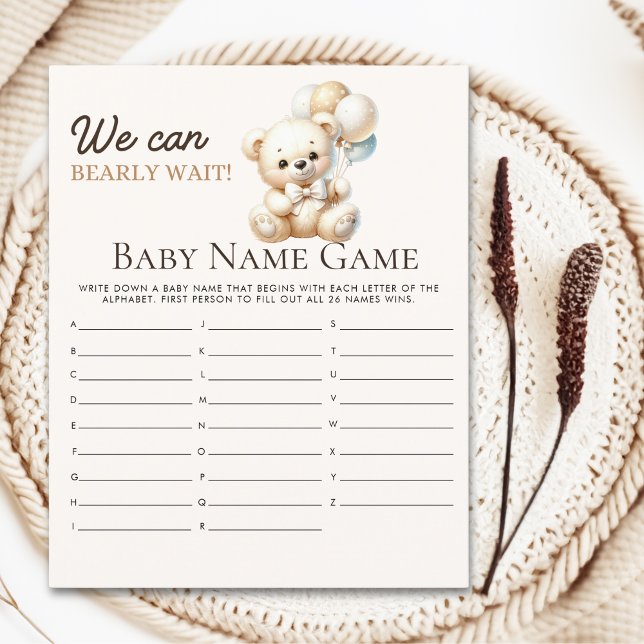 We can Bearly wait!, Baby shower Boy (Creator heeft geüpload)