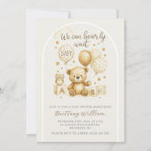 We Can Bearly Wait Baby Shower Invitation (Devant)
