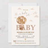 We can bearly wait baby shower invitation (Devant)