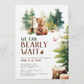 We Can Bearly Wait Baby Shower Invitation Photo (Devant)