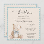 We Can Bearly Wait Bear Baby Shower (Voorkant / Achterkant)