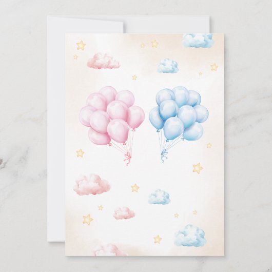 We Can Bearly Wait Bear Gender Reveal Kaart (Achterkant)