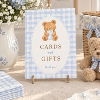 We Can Bearly Wait Beer Baby Shower Kaarten & Cade Poster