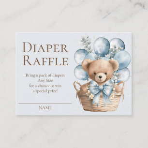 We Can Bearly Wait Beer In Mand Diaperloterij Informatiekaartje