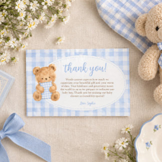 We Can Bearly Wait Beer Jongen Bedankt Notitiekaartje