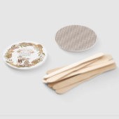 We Can Bearly Wait Boho Bear Family Baby Shower Handwaaier (Niet-gemonteerd)