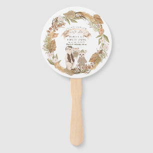 We Can Bearly Wait Boho Bear Family Baby Shower Handwaaier