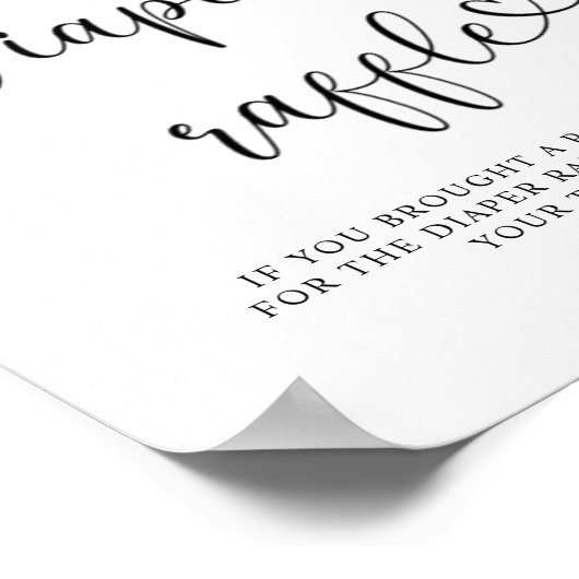 We can bearly wait diaper raffle poster (Coin)