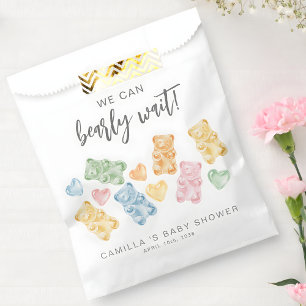 We Can Bearly Wait Gummibeertjes Baby Shower Bedankzakje