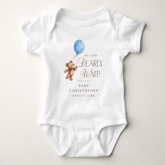 We Can Bearly Wait Persoonlijk Romper (Voorkant)