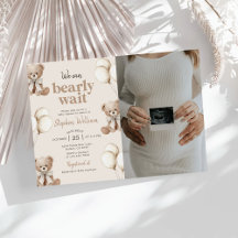 We Can Bearly Wait Teddy Bear Baby Shower Foto