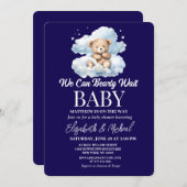 We Can Bearly Wait Theme Baby Shower Invitation (Devant / Derrière)