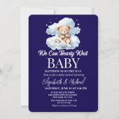 We Can Bearly Wait Theme Baby Shower Invitation (Devant)