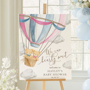 We Can Bearly Wait Tweeling Baby Borrel Poster