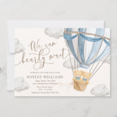 We Can Bearly Wait Twins Baby Shower Invitation (Devant)