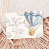 We Can Bearly Wait Twins Baby Shower Invitation