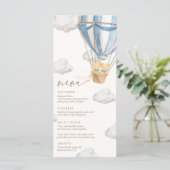 We Can Bearly Wait Twins Baby Shower  Menu (Staand voorkant)