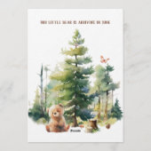 We Can Bearly Wait Woodland Baby Shower Invitation (Dos)