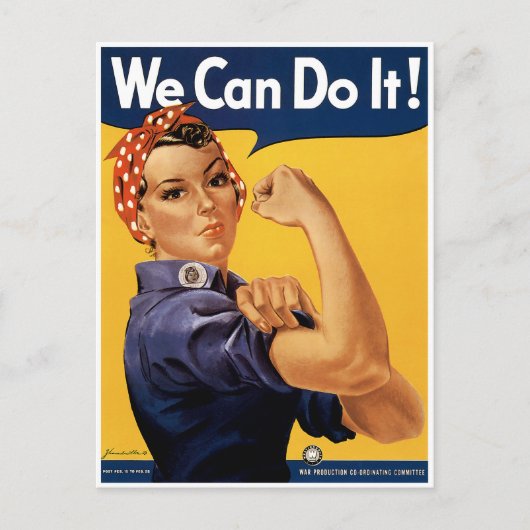We Can Do It Briefkaart (Voorkant)