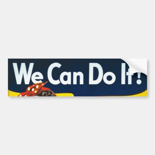 We Can Do It bumpersticker (Voorkant)