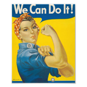 We Can Do It! door J. Howard Miller Foto Afdruk
