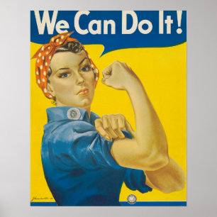 We Can Do It! door J. Howard Miller Poster