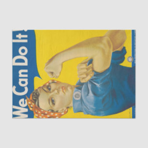 We Can Do It! door J. Howard Miller Tissuepapier