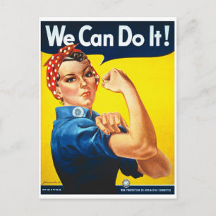 We_Can_Do_It_Propaganda poster Briefkaart